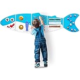 Monläurd® Shark Montessori Busy Board, Sensory Board, Educational Toys, Sensory Wall Panel, Wall Toys, Daycare Furniture, Pla