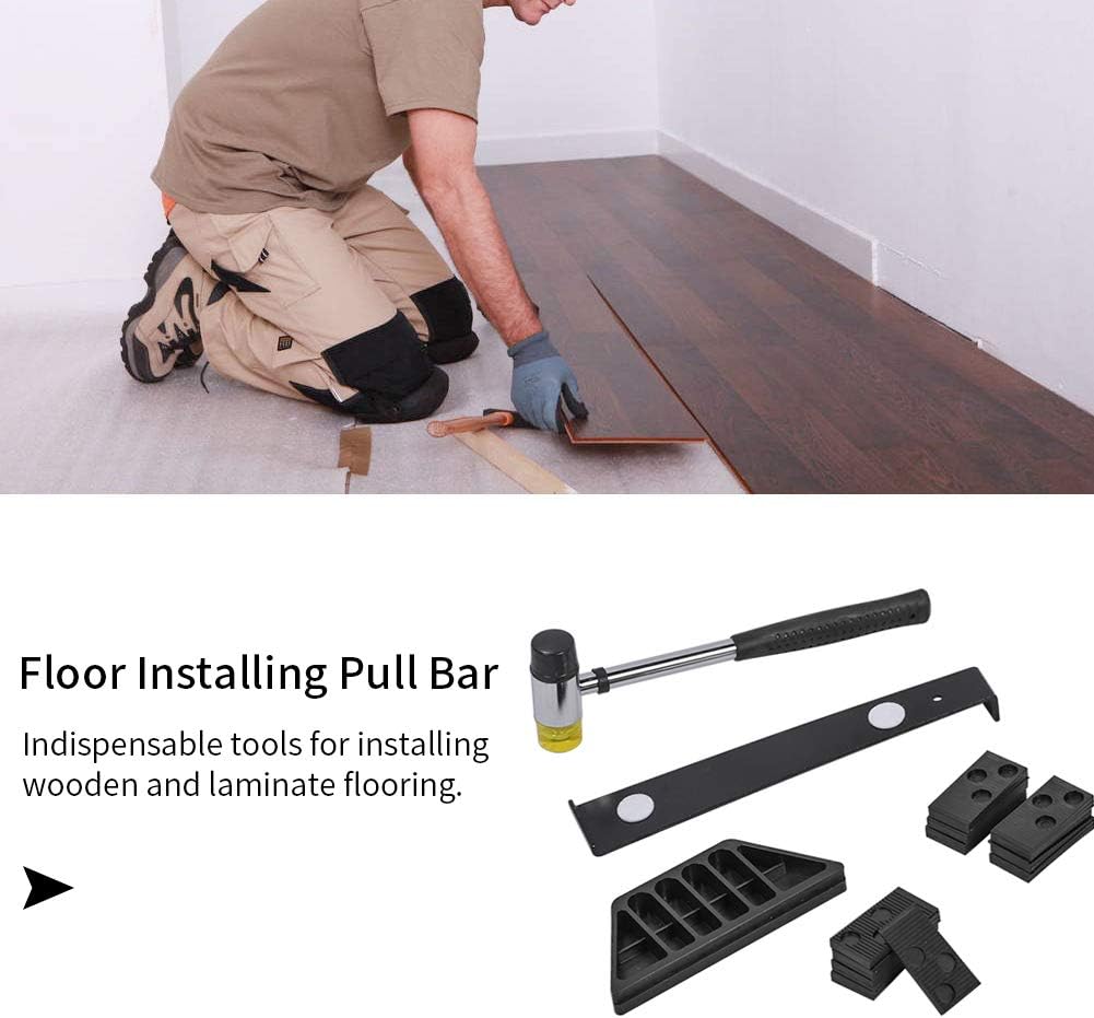 Laminate Flooring Kit, Laminate Wood Flooring Installation Tool Kit with 20 SpacersPuller Bar