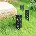 Solar Lights Pathway Outdoor Garden Powered Path Lighting Solar Glow Led Pathway Lights Front Gate Bright Solar Landscape Lights Black Waterproof Sidewalk Lamp Patio Walkway