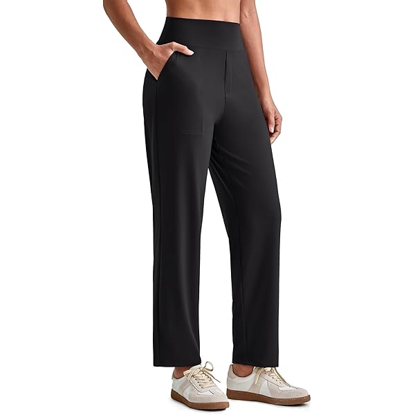 Amazon.com: G4Free Yoga Pants Women Ankle Length Wide Leg Trousers