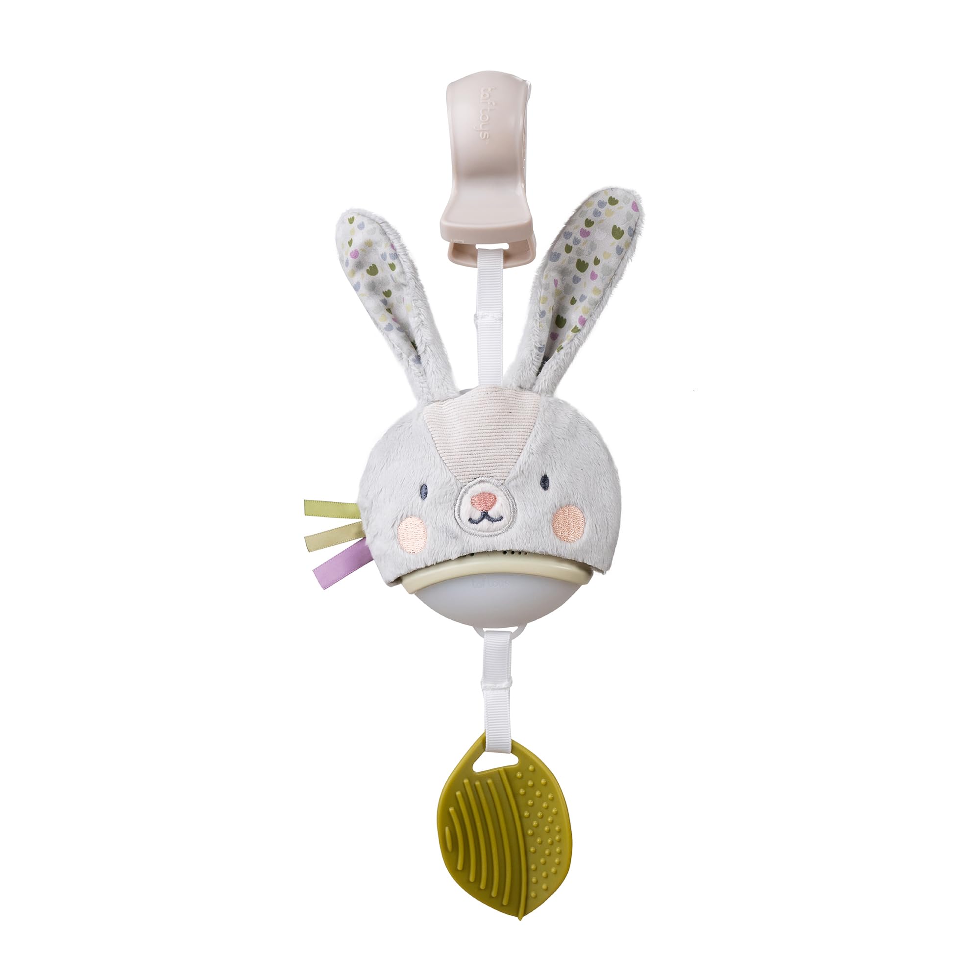 Taf Toys Music & Light Bunny Take Along Toy. Portable Baby Musical Hanging Toy. Newborn Sound Soother. Compact Travel Mobile. Easily Attaches to Pram. Suitable for Baby Boys & Girls from 0 Months