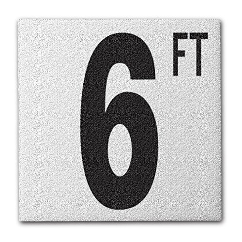 Ceramic Swimming Pool Deck Depth Marker 