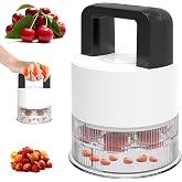 Cherry Pitter Multiple, Cherrys Pitter Corer Tool, Quick Portable Cherry Pitting Tool, Easy to Use for Making Cherry Jam - Pit 7 Cherries at Once, Saving Time &amp; Effort-Dishwasher Safe