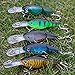 YONGZHI Fishing Lures Multi-Jointed Wobbler Crankbait Minnow and Popper VIB Top-Water Lure with Treble Hooks for Bass Trout Walleye Freshwater Saltwater Swimbaits
