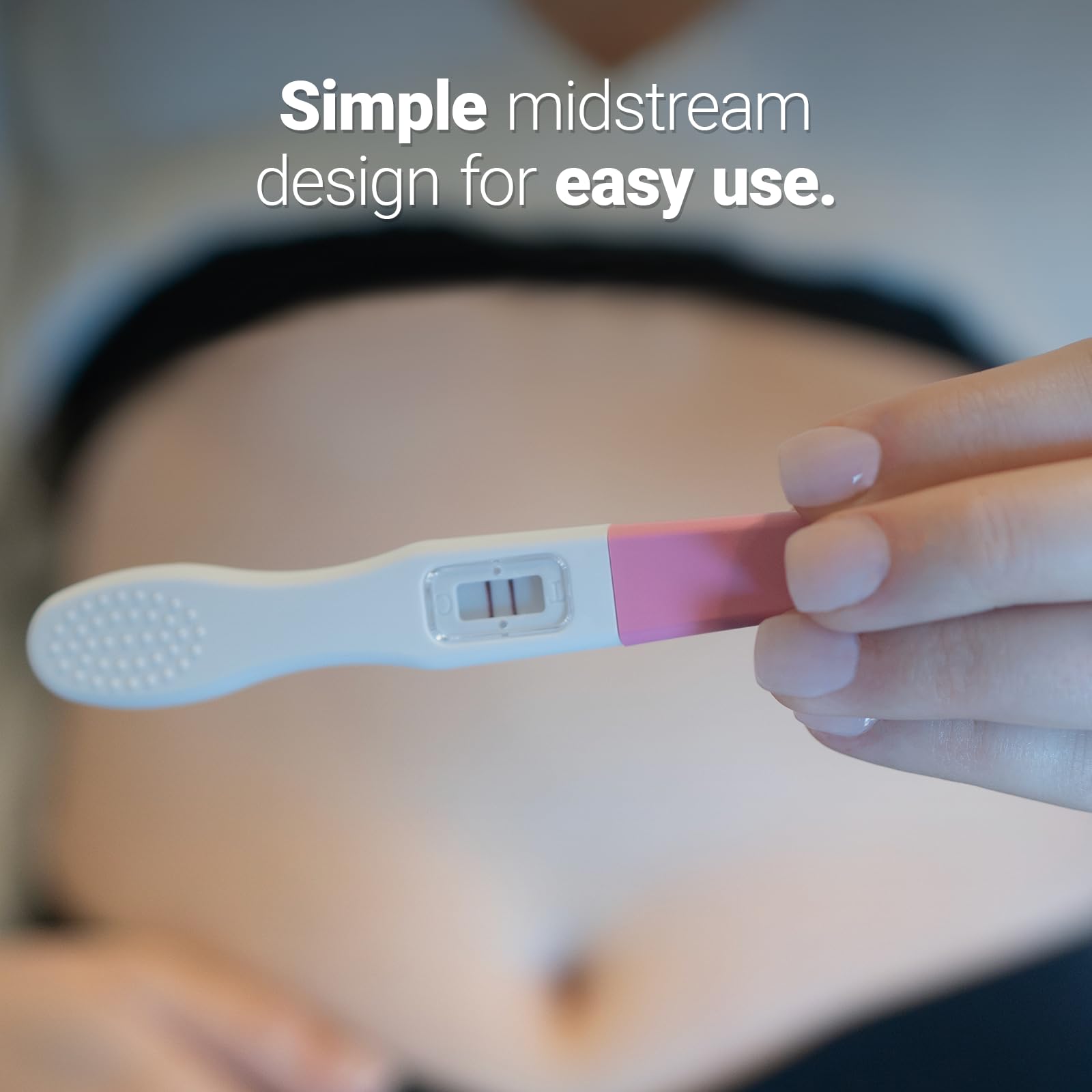 Pregnancy Test Midstream hCG Pregnancy Test Strips Kit, Early Home Detection, Rapid & Easy, Clear Result, Over 99% Accuracy, Individually Wrapped (3 Tests)