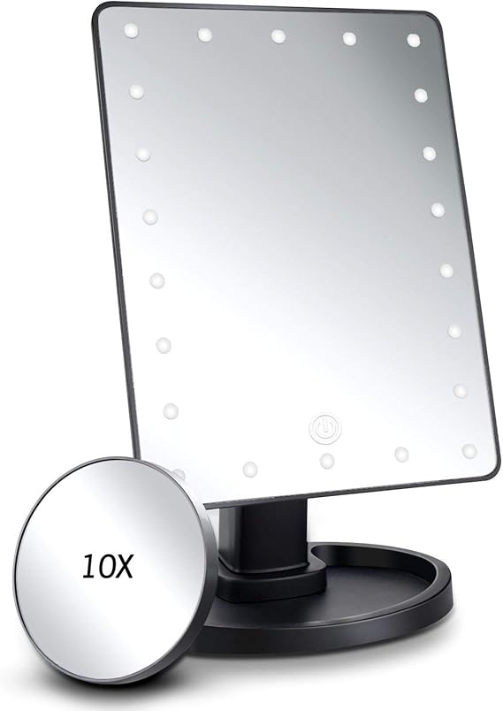 GLOW Ultra Bright 22 LED Magnifying Mirror Clear View Beauty Make Up