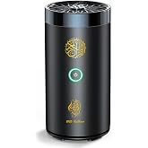 OUD Bukhoor 2 in 1 Electric Incense Burner with Quran Speaker, Rechargeble Bakhoor Burner Aroma Diffuser for Car Office Home Bedroom Living Room Study Spa (Black-2)