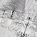 TOPMAX First-rate Crystal Chandelier Lighting With Lampshade E12 6 Lights For Interior Decoration