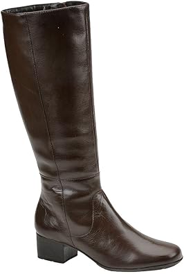 leather knee high walking boots