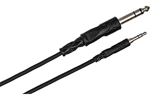 Hosa Cable CMS110 1/8 inch TRS to 1/4 Inch TRS Adapter Cable - 10 Foot