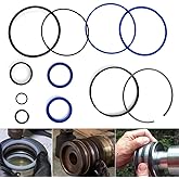 ECROUATY Hydraulic Log Splitter Cylinder Rebuild Seal Kit for 4.0"Bore x 1.75" Rod Cylinder, Huskee Log Splitter Parts Hydraulic Cylinder Rebuild Kit (Pack of 11)