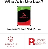 Seagate IronWolf 4TB NAS Internal Hard Drive CMR 3.5in SATA 6Gb/s 256MB Cache view 3
