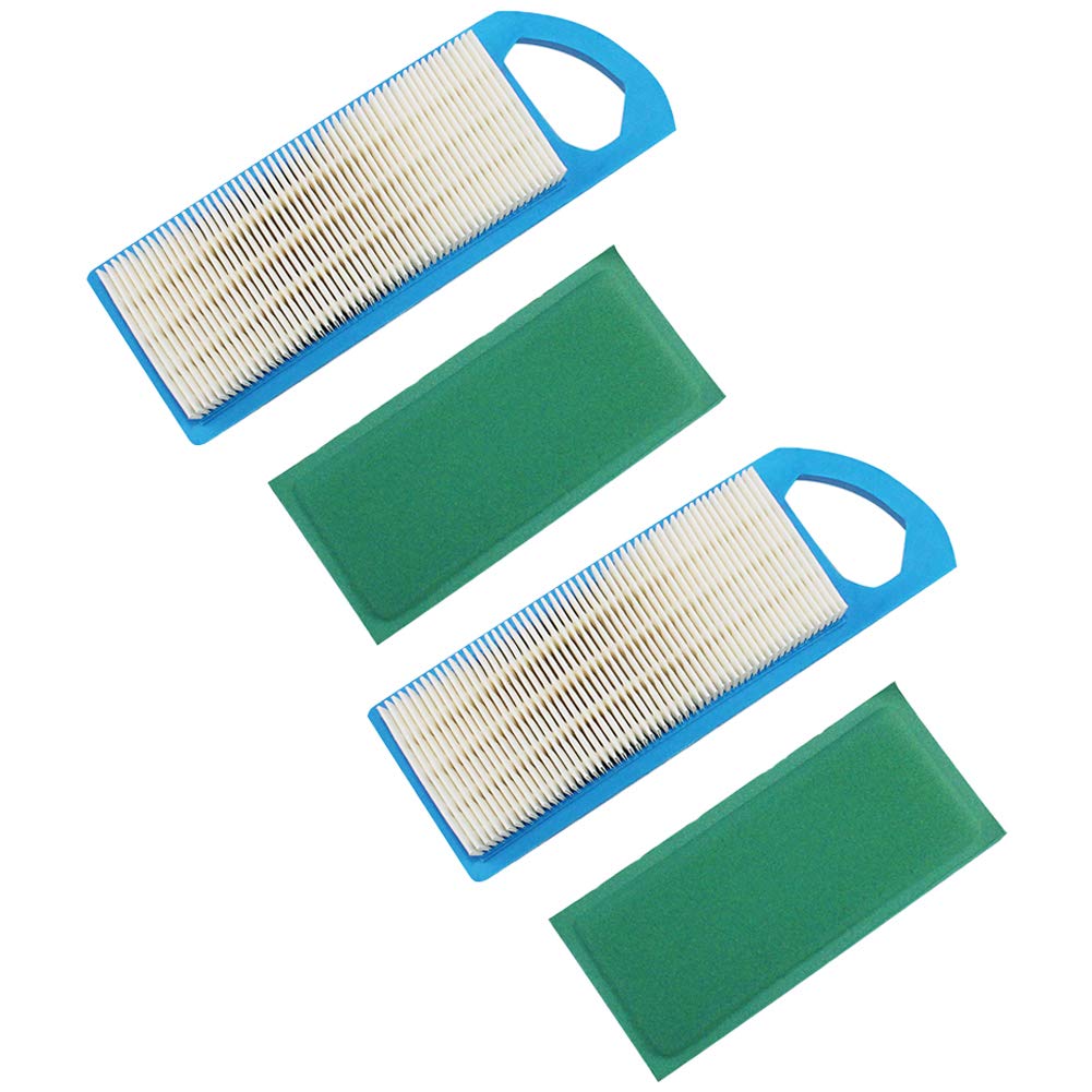 LOCOPOW Air Filter & Pre Filter 697015 for Briggs & Stratton 4211 4214 5077h 5077K 697153 698083 795115 653202 695547 697014 697634 for John Deere M149171 for Craftsman 33425 (2 PC)