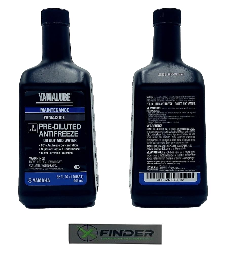 YAMAHA Original OEM Yamalube ACC YAMAC BL 32 Pre Diluted Antifreeze Yamalube Oem 1 Quart