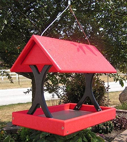 DutchCrafters Amish Poly Hanging Fly-Through Bird Feeder, Made in America