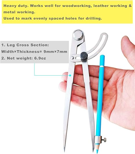 Sugoyi Mathematical Compass Wing Divider Heavy Duty Light Adjustable For Geometry Wing Divider 100mm Drafting Compasses Stationery Office Supplies Capnuocthotnot Vn