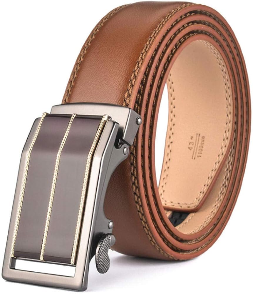 wuyiduo Men Ratchet Belt Mens Leather Ratchet Dress Belt Business Belt