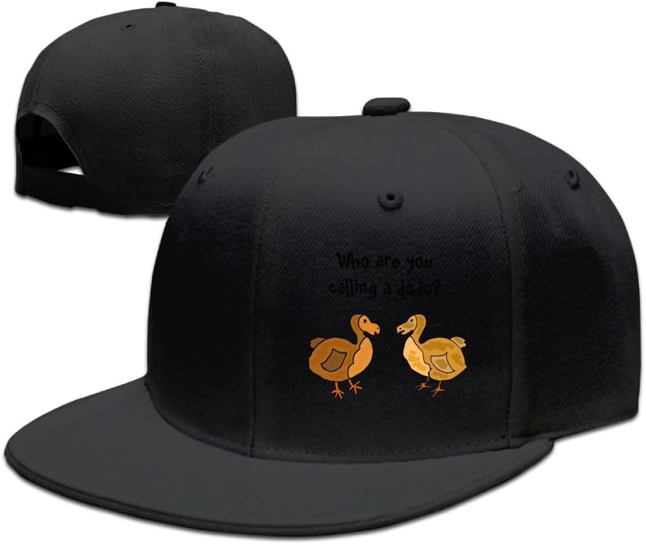 CaCaJessica Men's Funny Dodo Bird Who Are You Calling A Dodo Funny Football Natural Hat Adjustable Snapback