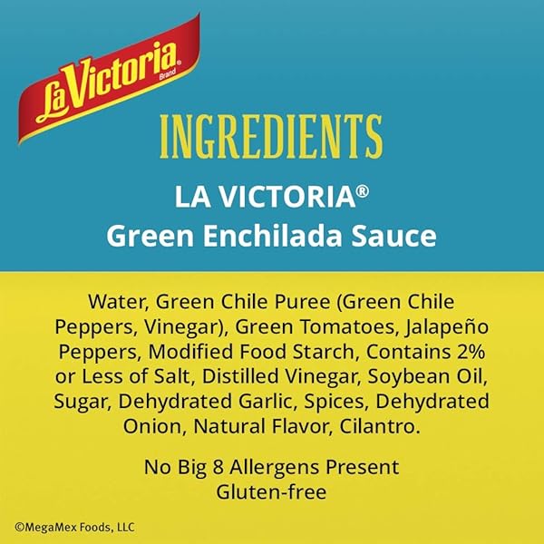 LA VICTORIA GREEN ENCHILADA SAUCE, MILD, 10 OUNCE