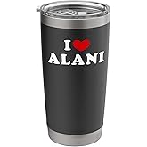 I Love Alani, I Heart Alani Stainless Steel Insulated Tumbler