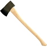 COUNCIL TOOL 2.25 lb Boy's Axe, 24" Curved Handle, Made in USA | Ideal For Small Tree Work And General Use, Forged Steel Head, Historic Dayton Pattern, American Hickory Handle - SU22B24C