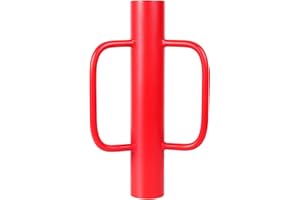 Nrspp Red Fence Post Driver，16.5 Inch T Post Driver,Hand Post Pounder with Handle,12 LB Heavy Duty Post Hole Diggers