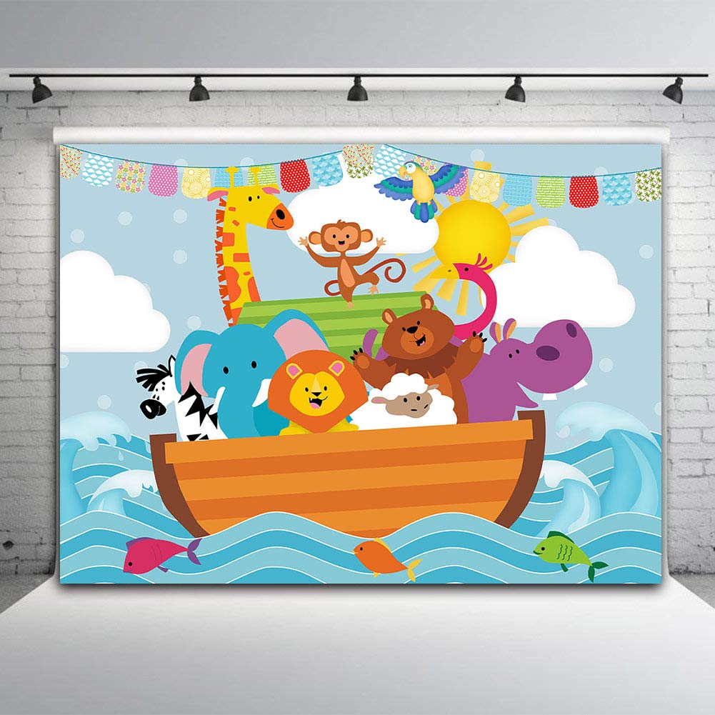 Two By Two Noah S Ark Animals Cute Baby Shower Party Decoration