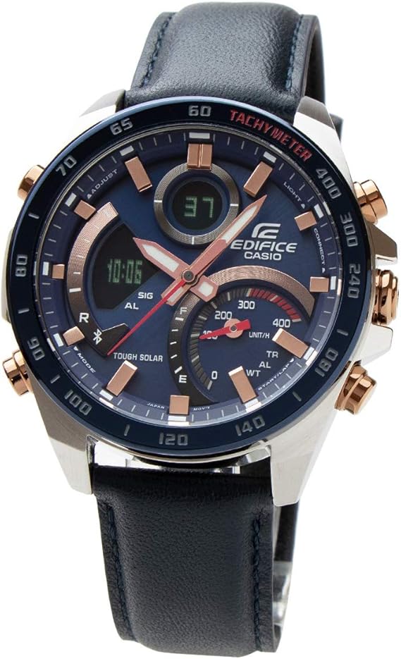 Amazon Casio Edifice カシオ エディフィス スマートウォッチ Bluetooth ブルートゥース スマートフォンリンク タフソーラー Ecb 900bl 2a レーシング クロノグラフ ネイビー レザーベルト 並行輸入品 メンズ腕時計 腕時計 通販