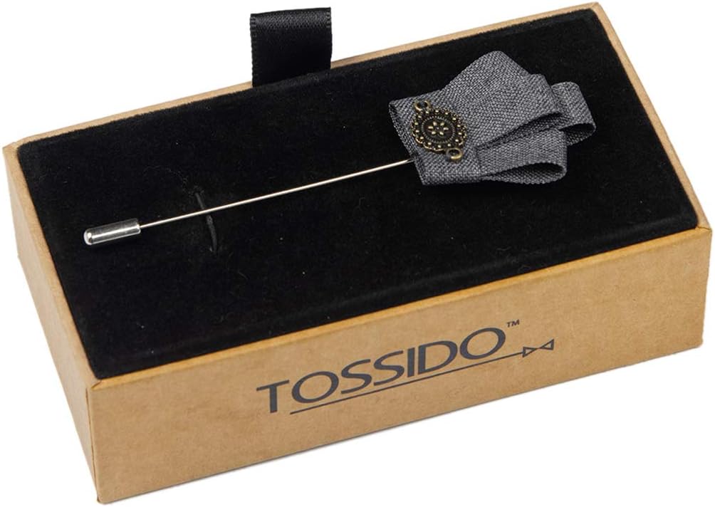 Tossido Grey Crown Shapel Lapel Pin