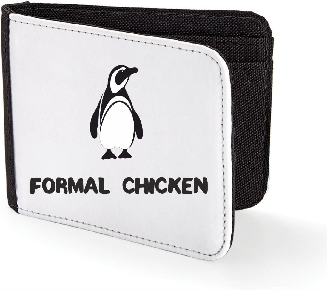 Alternative Animal Names Formal Chicken Penguin Cute Funny Animal Themed Men's Wallet