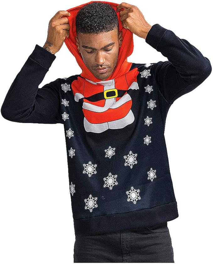 Friendgg Sweat A Capuche Hommes 3d Imprime Noel Pull A Manches Longues Tops Blouse Pull Noel Homme Pulls De Noel Femme Noel Moche Oversize Pull Cerf Hoodies Sweatshirt Christmas Amazon Fr Vetements Et