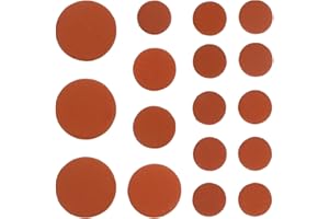 ibasenice 17Pcs Clarinet Leather Pads Genuine Leather Repair Kit Replacement Parts for Woodwind Instrument Clarinet Sound Hole Maintenance and Playing Comfort