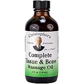 Christopher’s Original Formulas Complete Tissue & Bone Massage Oil, 4 fl oz | Herbal Topical Oil for Massage & Skin Care