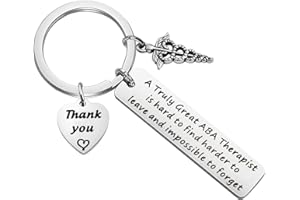 TGBJE ABA Therapist Gift A Truly Great ABA Therapist Is Hard To Find Keychain Appreciation Gift BCBA Gift RBT Gift