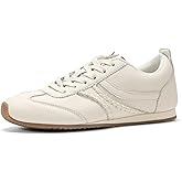 LUCKY STEP Women's Fashion Sneakers Low Profile Trending Lightweight Comfortable Casual Walking Workout Retro Athletic Low Top Tennis Shoes
