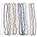 Mardi Gras Beads - Costume Jewelry - Mardi Gras Costume - Bulk Beaded Necklaces - By Funny Party Hats