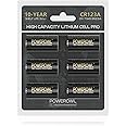 POWEROWL CR123A 3V Lithium Battery, High Capacity 123 Batteries, Long-Lasting Power - Qty 6