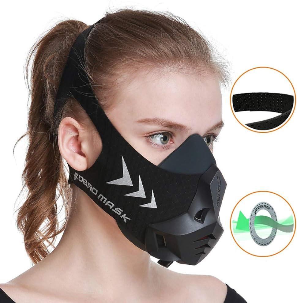 Training Mask 2.0 Fitness Mask | Workout Mask | Max Breathing Resistance Levels - Fitness Mask | Training in High Altitude Simulation - Increase Cardio Endurance