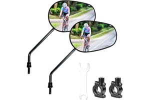 Homieway Bike Mirrors For Handlebar Mount, 2PCS Bike Rear View Mirror for E-bike, HD Glass Bicycle Mirrors for Handlebars 0.87-0.98 inch (22-25 mm)