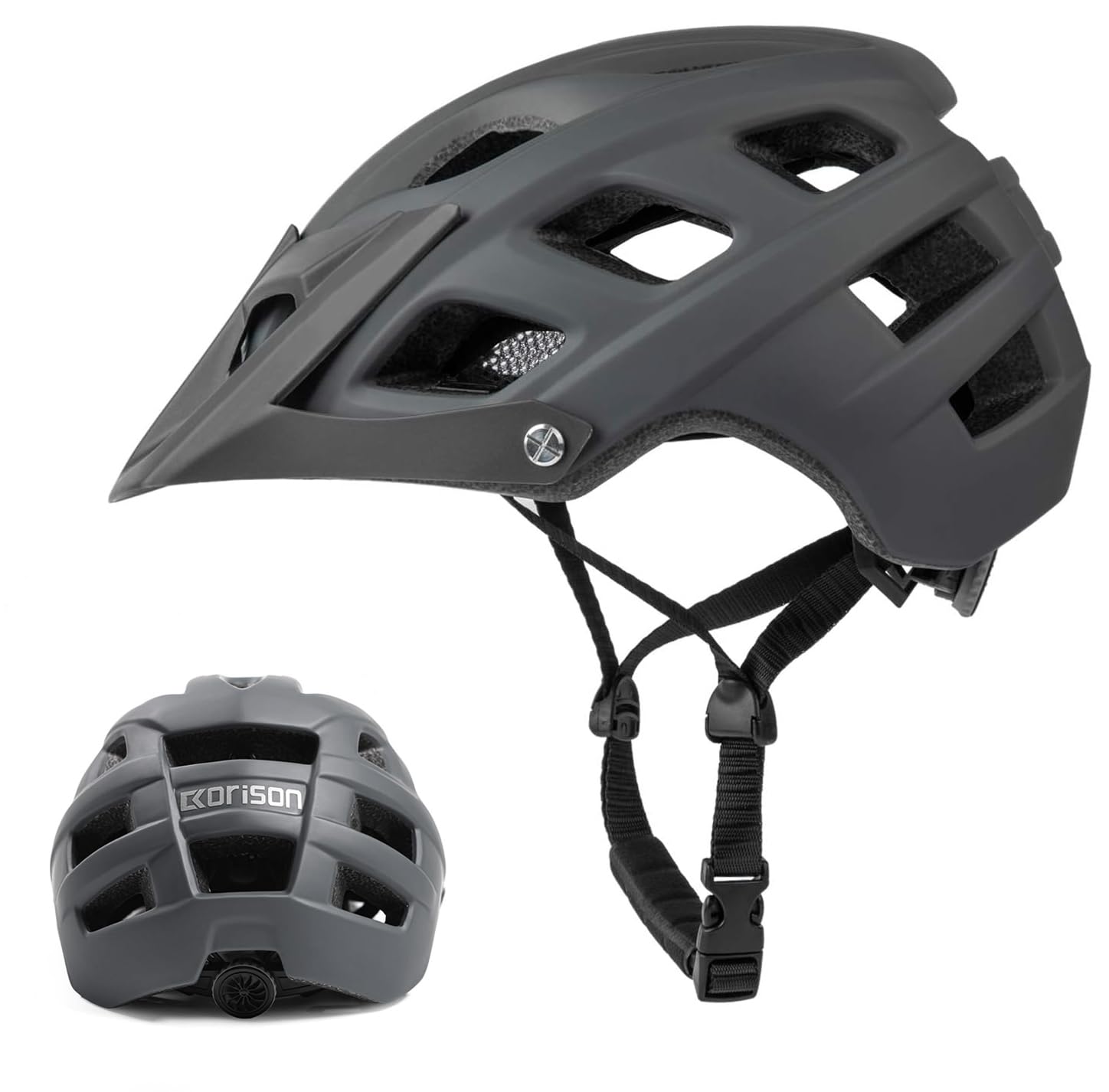 Ckorison Mountain Bike Helmet, MTB Helmet Adult Lightweight Breathable Adjustable Mens Bike Helmet Safety Certified EN1078 Cycling Mountain & Road Bicycle Helmets for Men Women