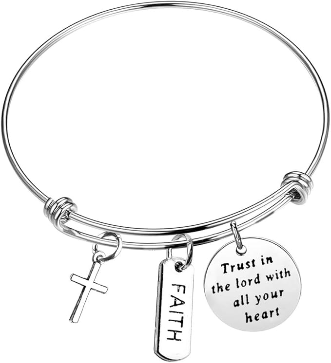 Scripture Jewelry Bible Verse Bracelet Christian Bangle