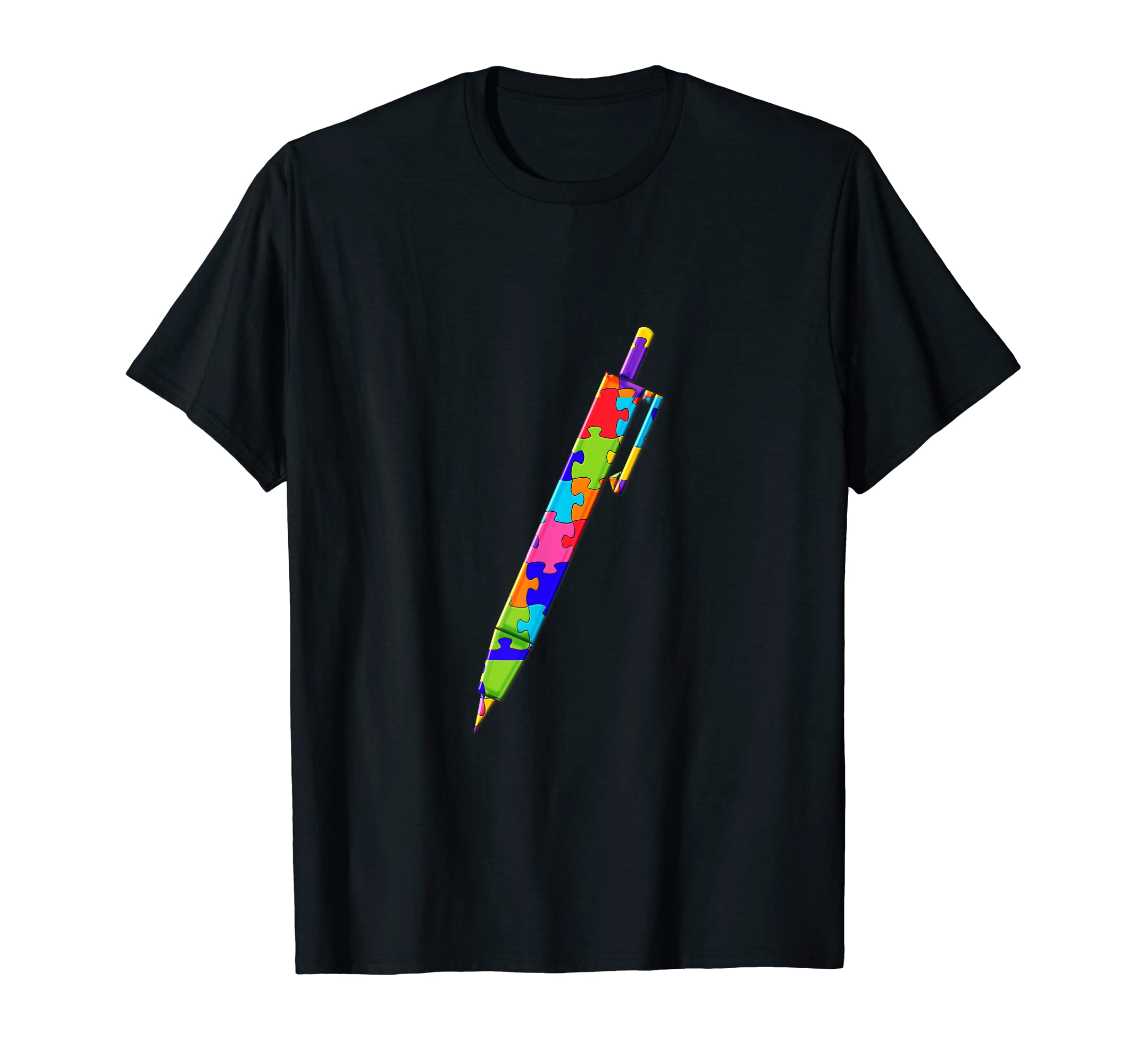 Pen Writing Puzzle Autism Puzzle T-Shirt