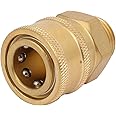 uxcell M18 Male Thread Cleaning Machine Pressure Washer Pipe Quick Coupler Connector