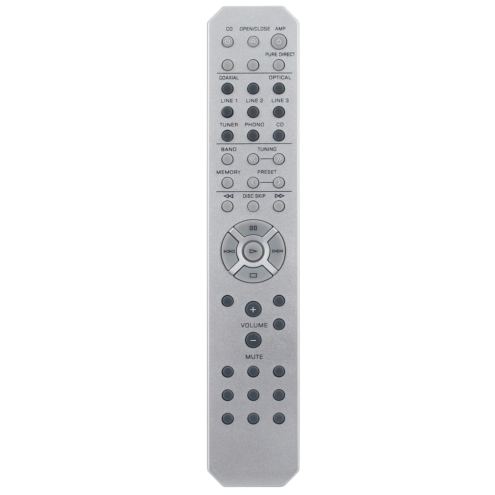 Photo 1 of RAS13 ZN04290 Replace Remote Control Applicable for Yamaha Integrated Amplifier A-S501 A-S301 A-S501BL A-S301BL A-S501SL A-S301U A-S501U A-S301 A-S301R A-S501L A-S501J A-S301J A-S501T A-S501A A-S501SL