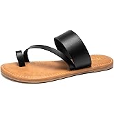 Huayuanwell Women's Slide Sandals Slip On Flat Sandals Flip Flop Thong Sandals Casual Summer Sandals
