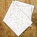Confetti Hearts and Dots Beverage Cocktail Napkins - Set of 25 white paper napkins with gold foil