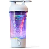 JOTER & LIBEAR Electric Shaker Bottle, Portable USB Rechargeable Protein Shake Mixer, Shaker Bottles for Protein Mixes and Meal Replacement Shakes, BPA Free, Waterproof, 25 oz (White)