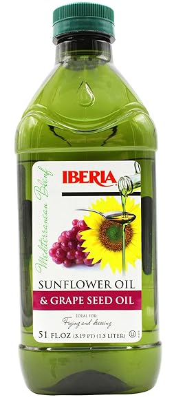 IBERIA SUNFLOWER AND GRAPE SEED OIL BLEND, 51 OUNCE