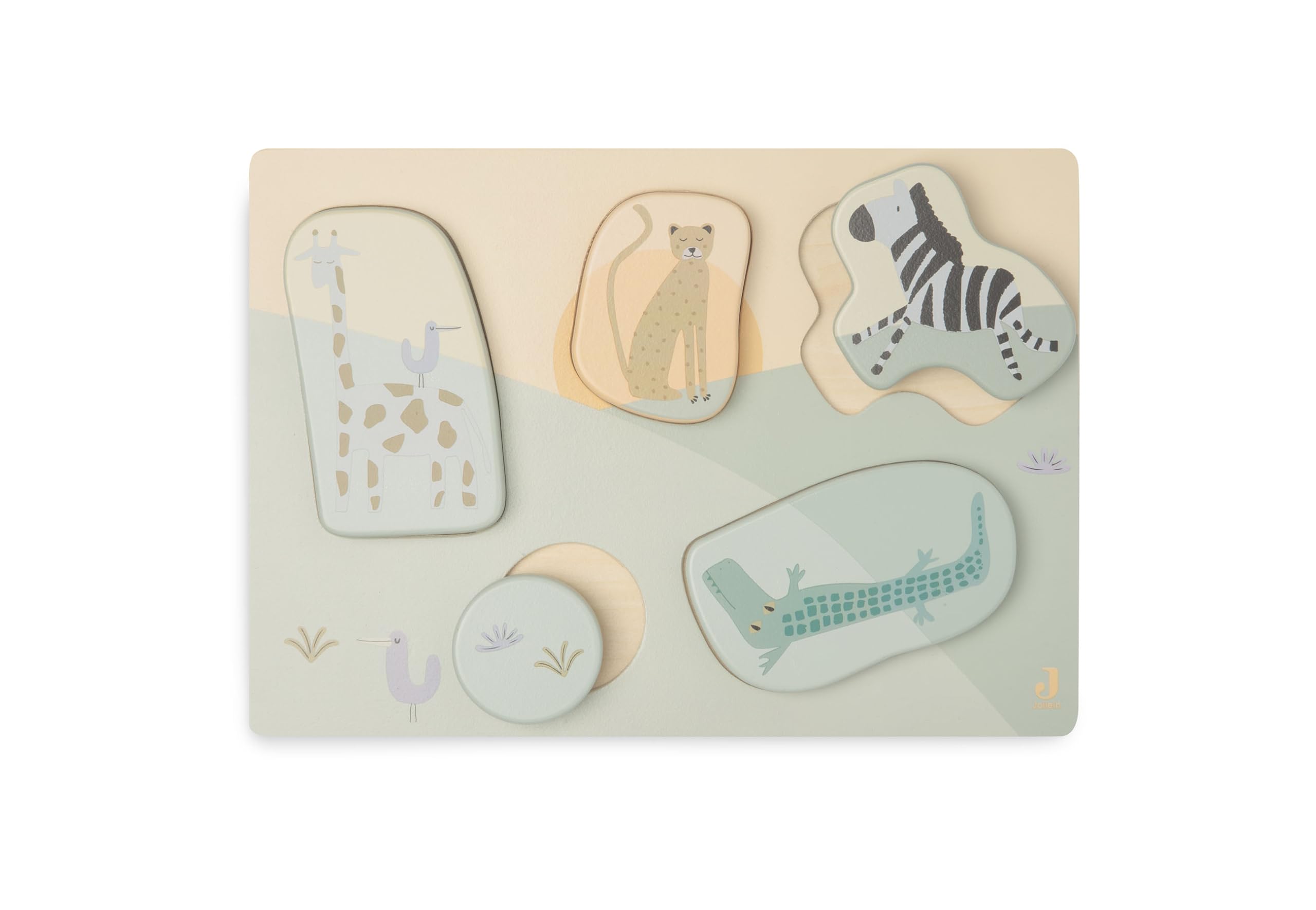Jollein 105-001-67090 Wooden Puzzle