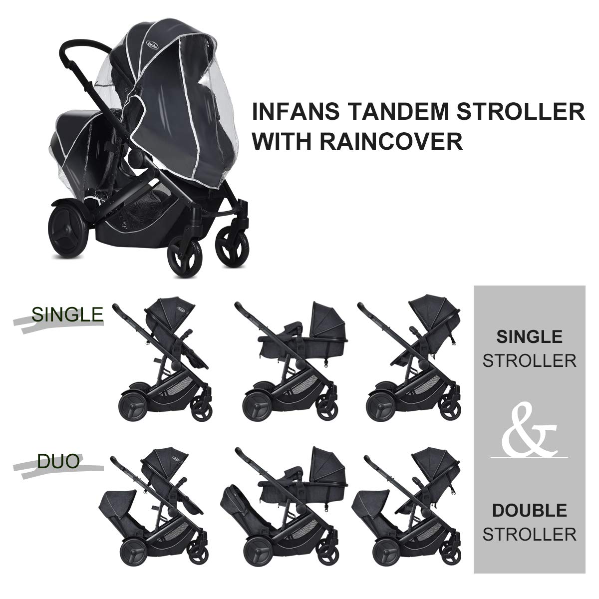 infans double stroller